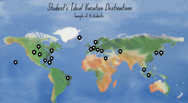 Gorgeous getaways: Students ideal vacation destinations